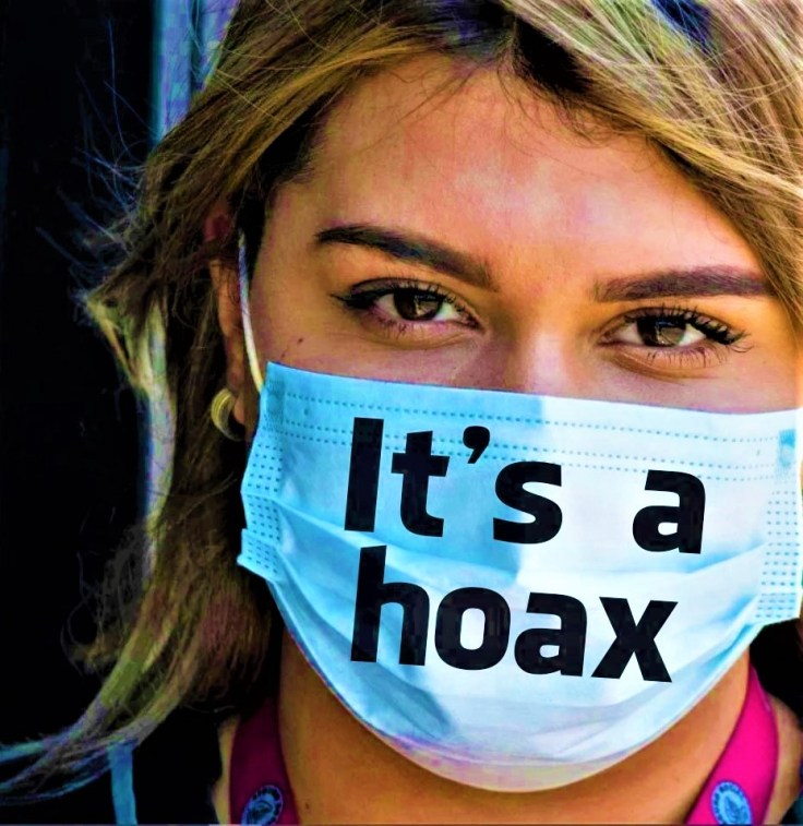 corona hoax mask